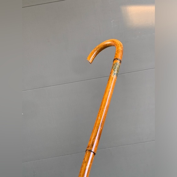 1931 Vintage Wooden Detroit American Legion Decal Badge Functional Souvenir Cane - Picture 15 of 16